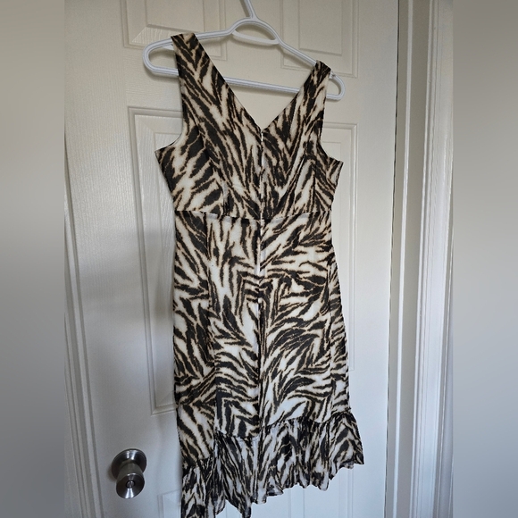 Talbots Zebra Animal Print Sheath Dress Lined NEW Size 8 - Picture 3 of 7